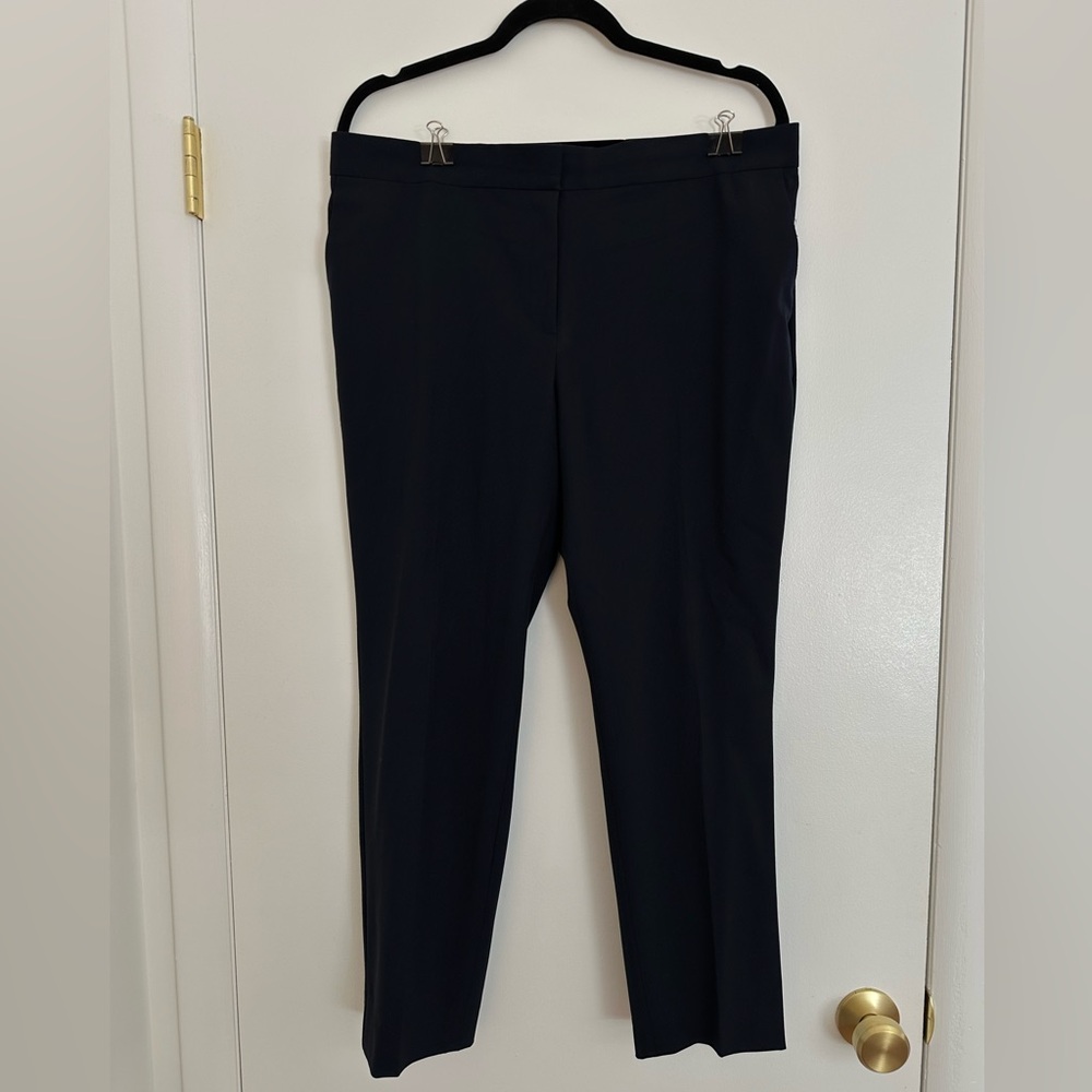 Ann Taylor Lightweight Petite 12 Navy Dress Pants